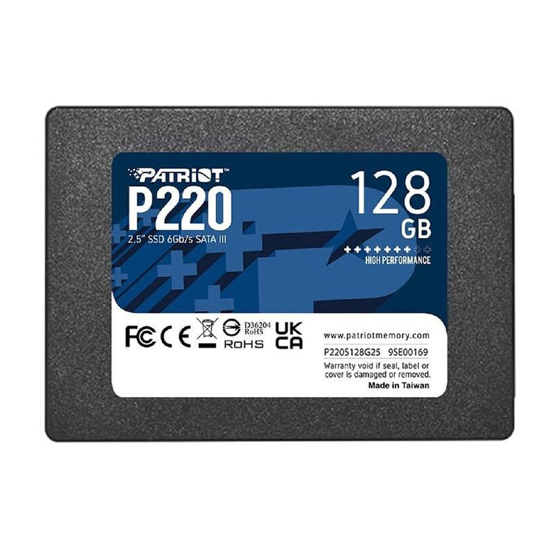 SSD 2.5 SATA3 128GB Patriot P220 550MBs/480MBs P220S128G25