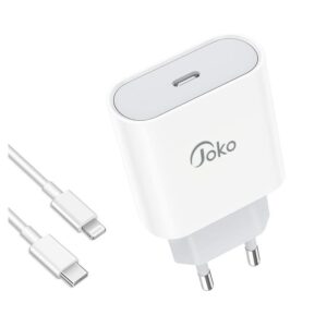 Kucni punjac KONFULON JK78 PD 20W Fast Charge sa PX11 60W kablom Type C na Lightning beli