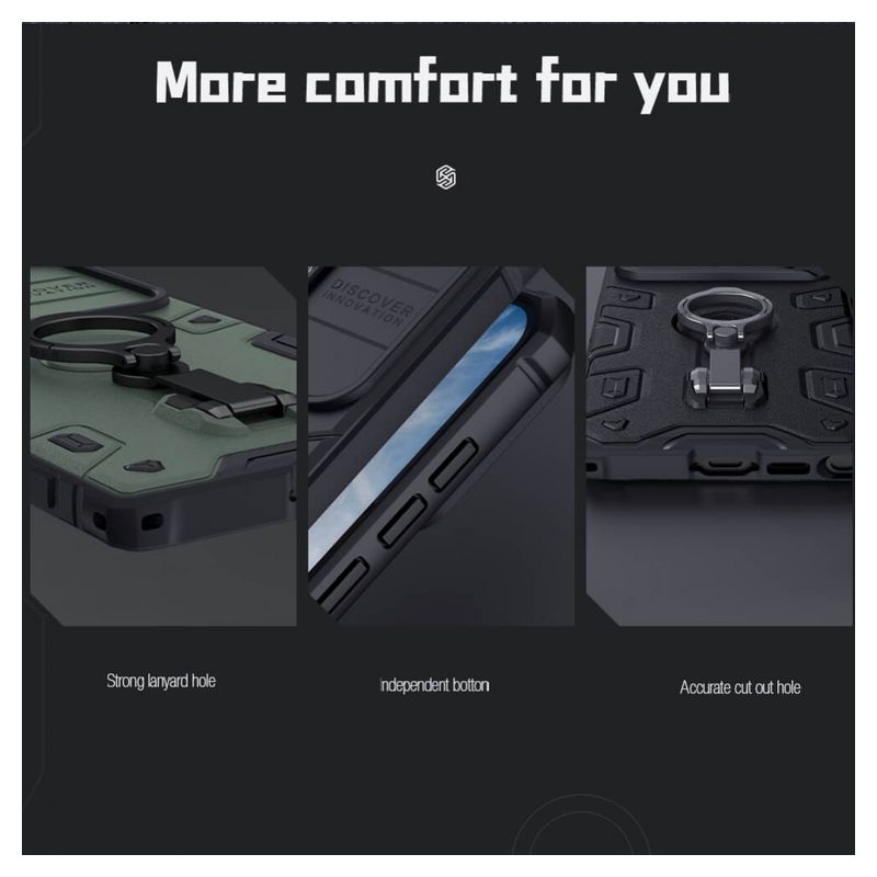 Maskica Nillkin CamShield Armor Pro za Samsung S918B Galaxy S23 Ultra plava