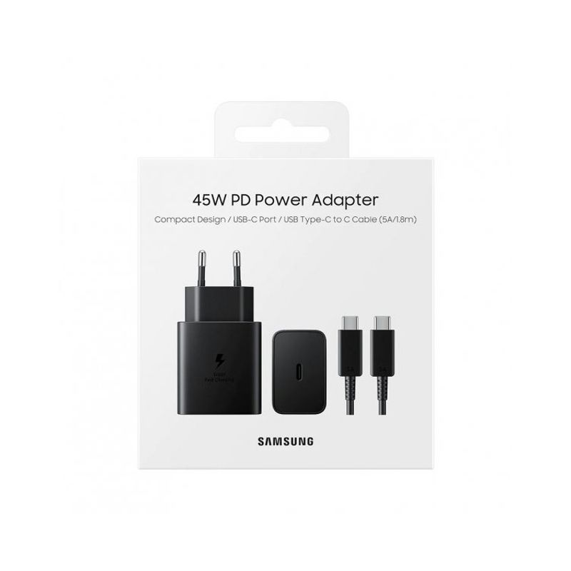 Samsung Fast kucni punjac PD 45W sa kablom crni (EP-T4510-XBE)
