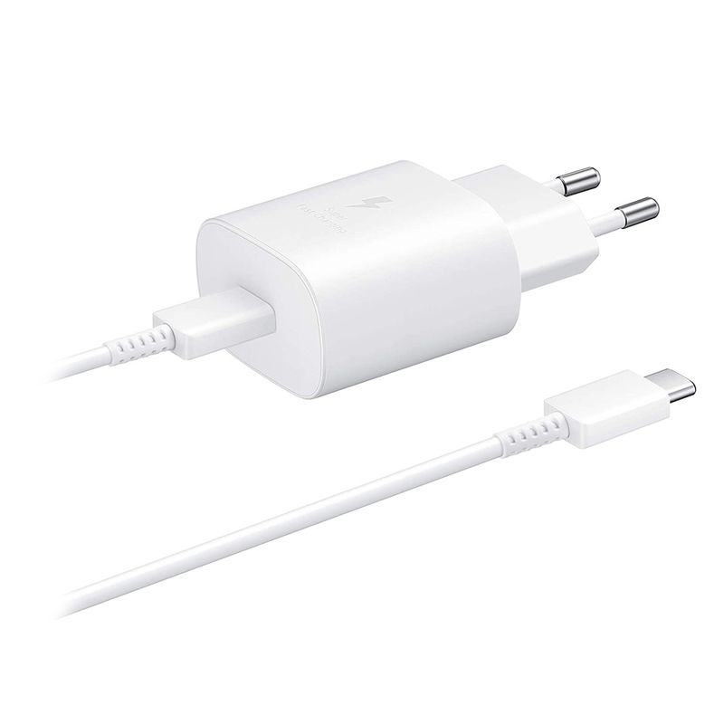 Samsung kucni punjac 25W Type C sa kablom beli (EP-TA800-XWE)