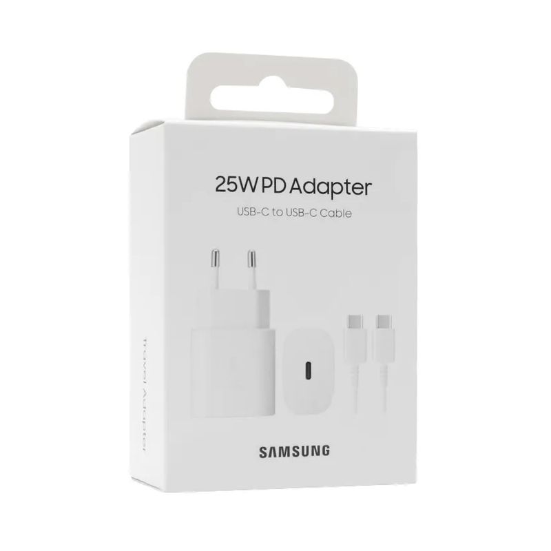 Samsung kucni punjac 25W Type C sa kablom beli (EP-TA800-XWE)