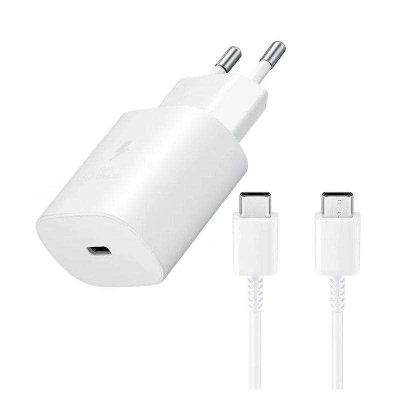 Samsung kucni punjac 25W Type C sa kablom beli (EP-TA800-XWE)