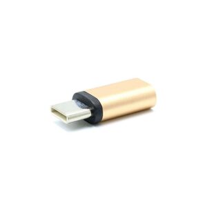 Adapter metalni sa micro na type C roze
