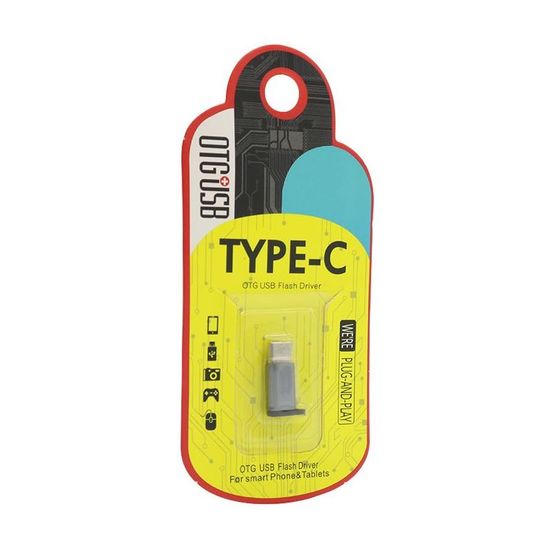 Adapter metalni sa micro na type C sivi model 2
