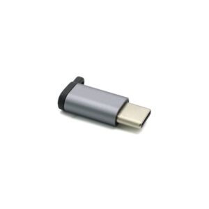 Adapter metalni sa micro na type C sivi model 2