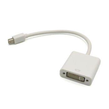 Adapter Mini DisplayPort M na DVI F beli