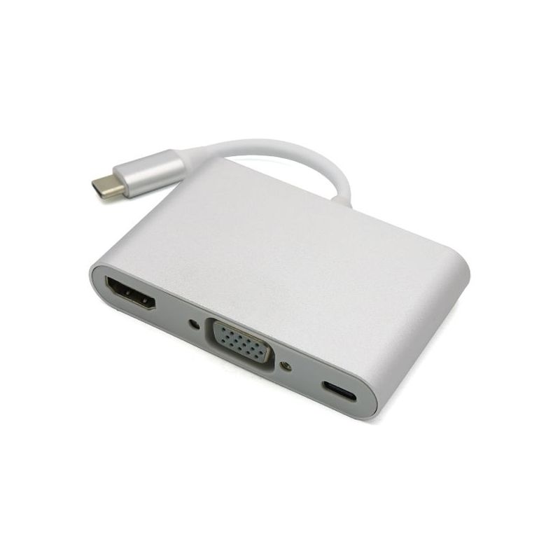 Adapter type-c na HDMI+VGA+TYPE-C
