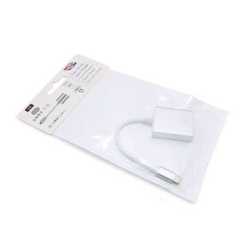 Adapter Type C na VGA F srebrno-beli