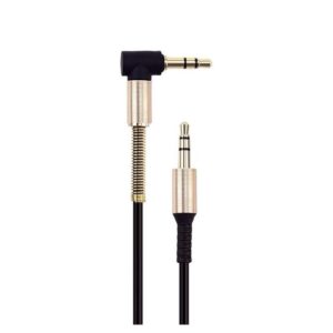 Audio AUX kabal SPRING THIN 1m crni