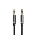 Audio AUX kabal Woven 3.5mm crni NEW
