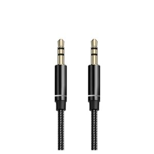 Audio AUX kabal Woven 3.5mm crni NEW