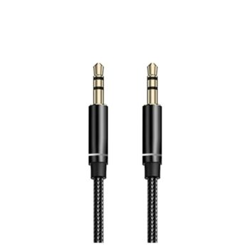 Audio AUX kabal Woven 3.5mm crni NEW