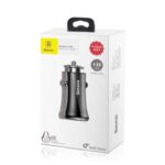 Auto punjac BASEUS Gentlemen 2 USB/4.8A crni - Slika 5