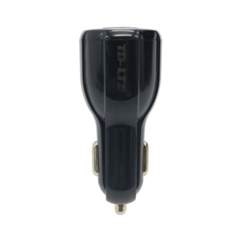Auto punjac Comicell TD-C011 FAST 4.8A 2xUSB QC 3.0 Type C crni