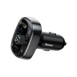 Auto punjac i FM modulator BASEUS T typed Bluetooth crni - Slika 2
