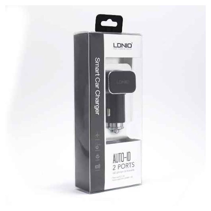 Auto punjac LDNIO C306 2xUSB 5V/3.6A microUSB crni