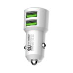 Auto punjac LDNIO C309 2xUSB 5V/3.6A Type C beli