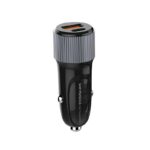 Auto punjac LDNIO C510Q USB + Type-C PD 36W crni + lighting kabal