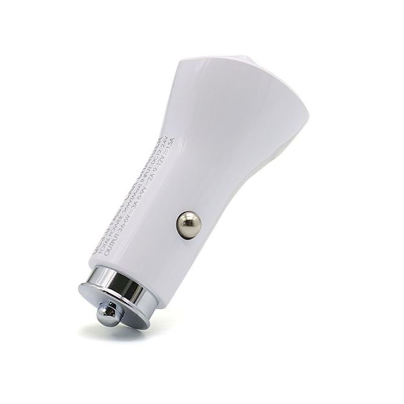 Auto punjac LDNIO C511Q 2xUSB 5V/3A FAST QC 3.0 za Iphone lightning beli