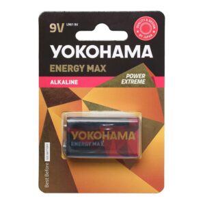 Baterija alkalna Yokohama 9V 6LR61 Energy Max 1BL