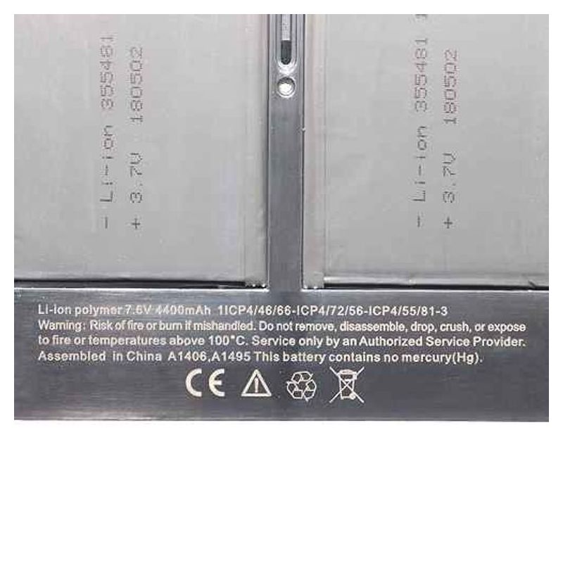 Baterija laptop Apple A1406 7.6V 4400mAh crna HQ