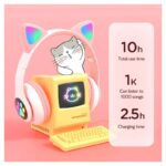 Bluetooth slusalice Cat Ear ljubicaste - Slika 2