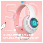 Bluetooth slusalice Cat Ear zelene - Slika 3
