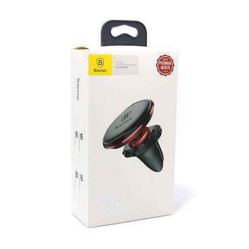 Drzac za mobilni telefon BASEUS AIR magnet cable clip crveni