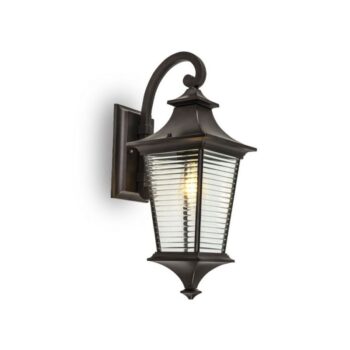 FENJER 1024L ZIDNI 1*E27 CRNI IP44
