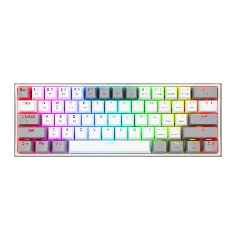 Fizz Pro White/Grey K616 RGB Wireless/Wired Mechanical Gaming Keyboard