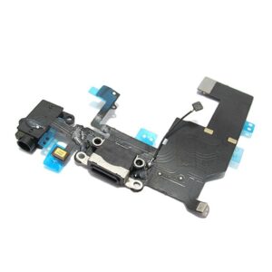 Flet kabal za Iphone 5C sa konektorom punjenja i handsfree crni