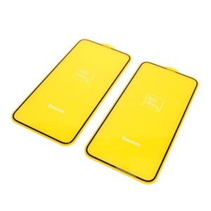 Folija za zastitu ekrana GLASS BASEUS za Iphone XS Max/11 Pro Max crna 0.3mm crna (2kom)