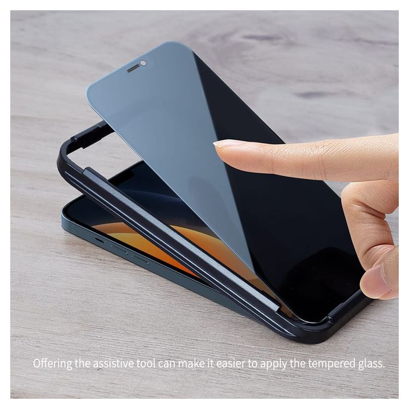 Folija za zastitu ekrana GLASS Nillkin za iPhone 12 Mini (5.4) Guardian crna
