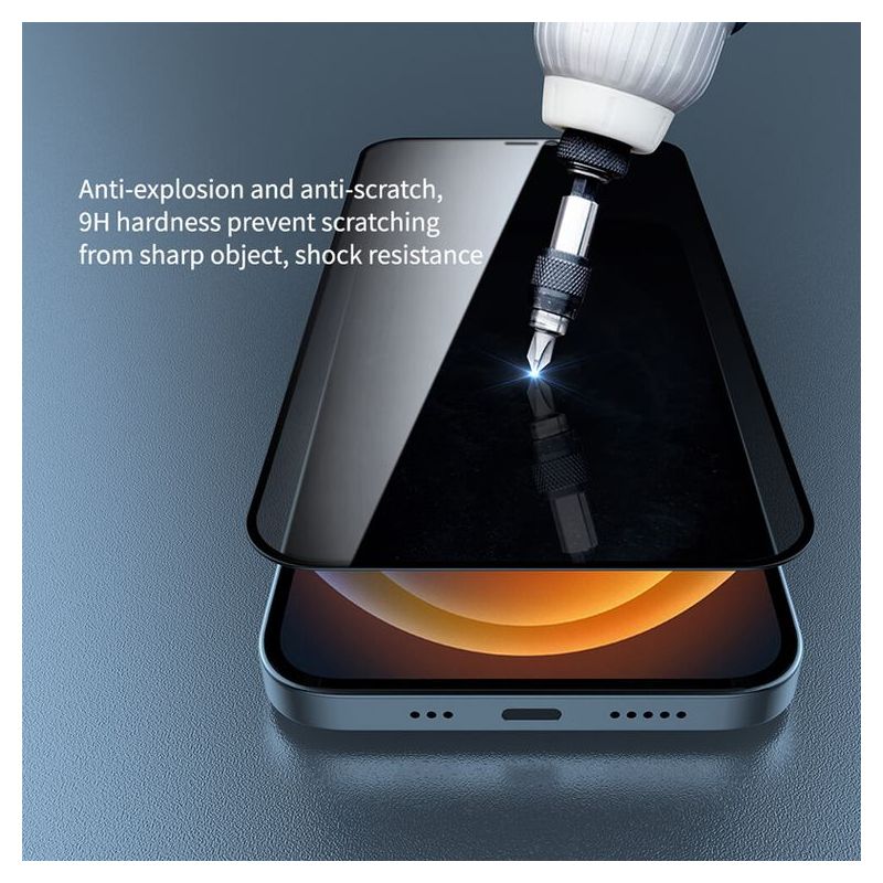 Folija za zastitu ekrana GLASS Nillkin za iPhone 12 Mini (5.4) Guardian crna