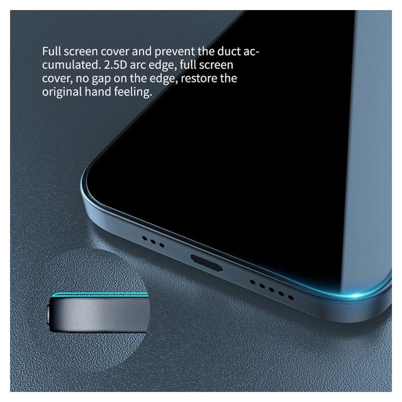 Folija za zastitu ekrana GLASS Nillkin za iPhone 12 Mini (5.4) Guardian crna