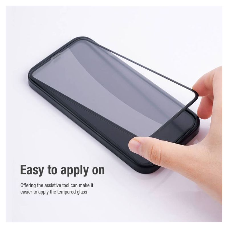 Folija za zastitu ekrana GLASS Nillkin za iPhone 12 Mini (5.4) PC Shatterproof crna