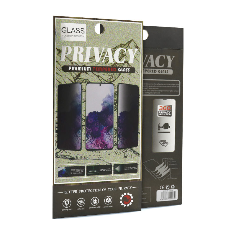 Folija za zastitu ekrana GLASS PRIVACY 2.5D full glue za Samsung A025G Galaxy A02s crna