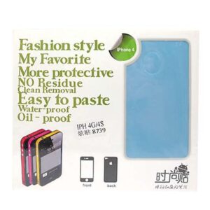 Folija za zastitu ekrana SLJOKICE 2in1 za Iphone 4G/4S plava