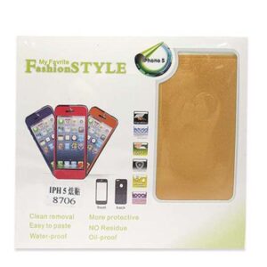 Folija za zastitu ekrana SLJOKICE 2in1 za Iphone 5G/5S/SE zuta