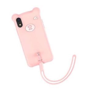 Futrola BASEUS Bear za Iphone XR roze