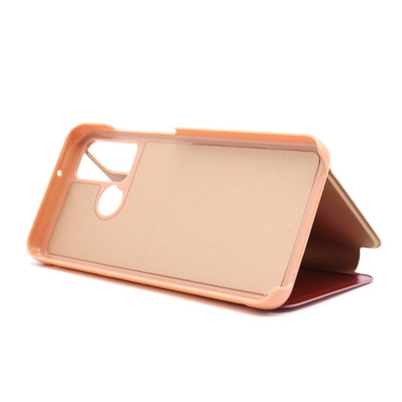 Futrola BI FOLD CLEAR VIEW za Huawei Y6p/Honor 9A roze