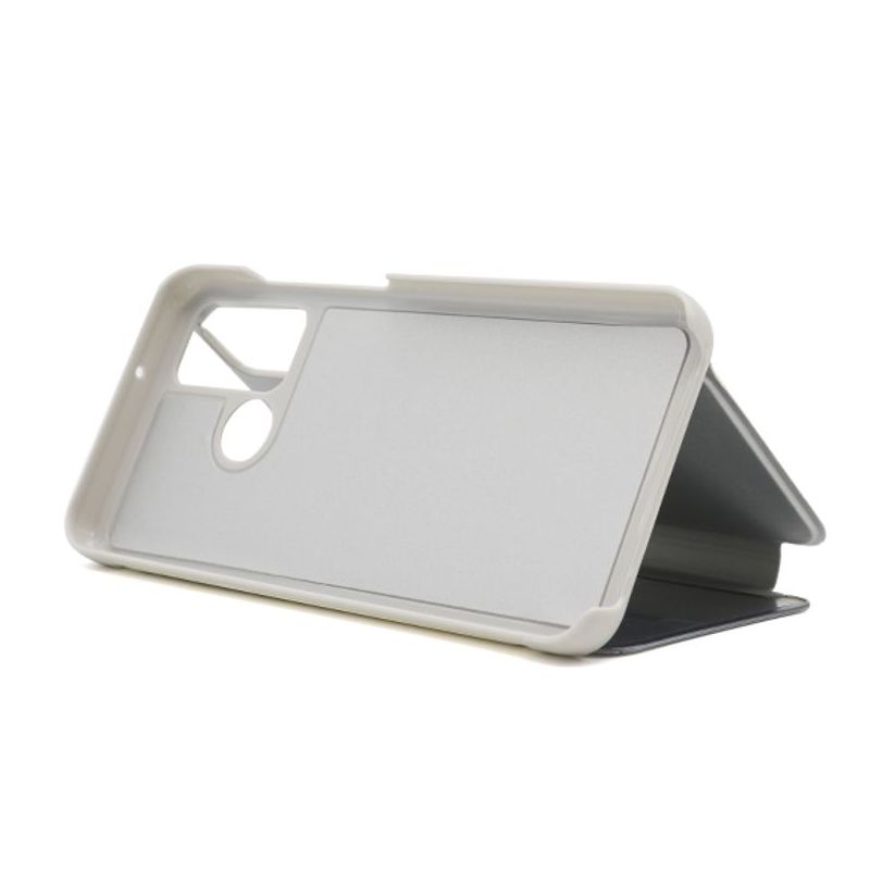 Futrola BI FOLD CLEAR VIEW za Huawei Y6p/Honor 9A srebrna