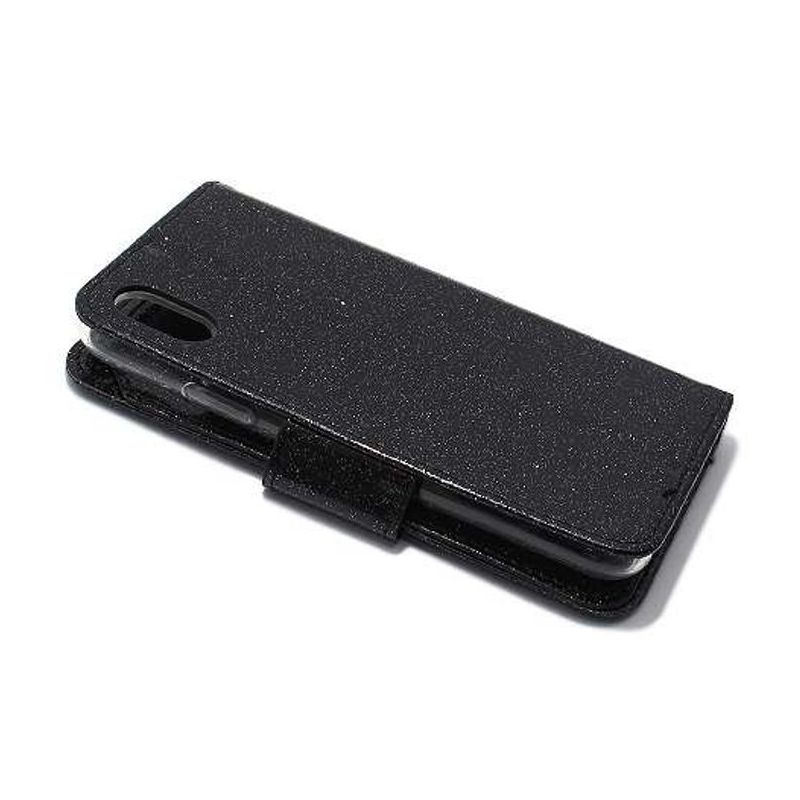 Futrola BI FOLD GLITTER za Iphone X/XS crna