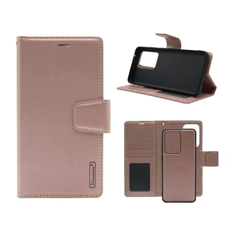 Futrola BI FOLD HANMAN 2u1 za Samsung G988F Galaxy S20 Ultra roze