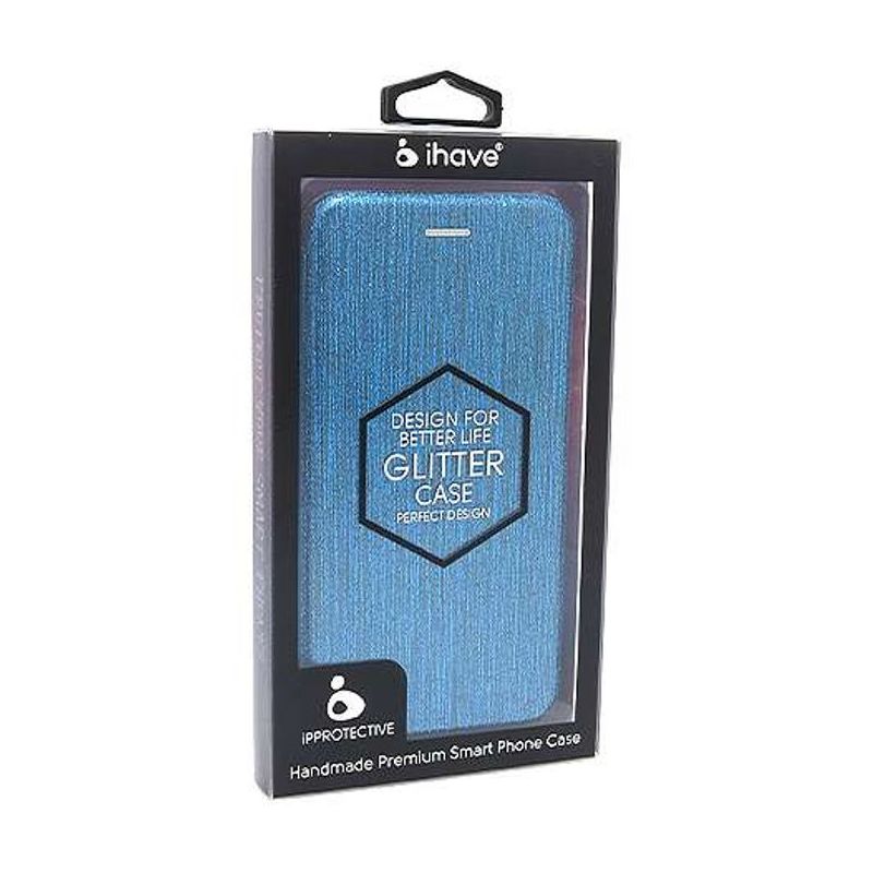 Futrola BI FOLD Ihave Glitter za Samsung A920F Galaxy A9 2018 plava