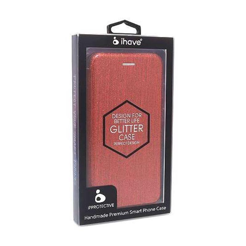 Futrola BI FOLD Ihave Glitter za Samsung J400F Galaxy J4 2018 crvena