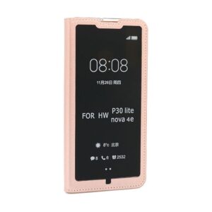 Futrola BI FOLD SMART VIEW za Huawei P30 Lite roze