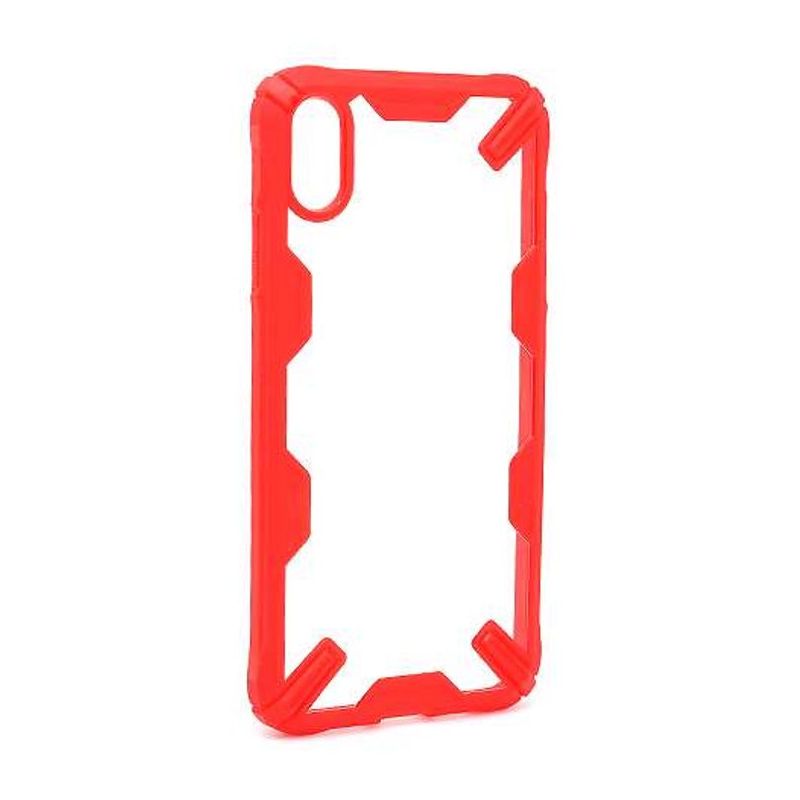 Futrola DEFENDER CLEAR za Iphone XS Max crvena