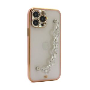 Futrola Diamonds and Crystals za iPhone 13 Pro Max (6.7) roze